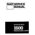 Cover page of NAD 1600 Service Manual