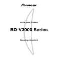 Cover page of PIONEER BD-V3000/KUXJ Owner's Manual