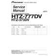 Cover page of PIONEER HTZ-777DV/WLXJ Service Manual