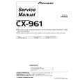 Cover page of PIONEER CX-961 Service Manual