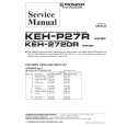 Cover page of PIONEER KEH-P27R/X1P/GR Service Manual