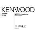 Cover page of KENWOOD Z738 Owner's Manual