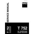 Cover page of NAD T752 Service Manual