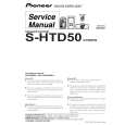 Cover page of PIONEER S-HTD50/XTW/EW Service Manual