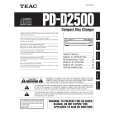 Cover page of TEAC PDD2500 Owner's Manual