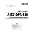 Cover page of TEAC A-BX10 Service Manual