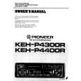 Cover page of PIONEER KEH-P4300R Owner's Manual