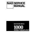 Cover page of NAD 1000 MONITOR SERIES Service Manual