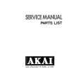 Cover page of AKAI AA1050 Service Manual