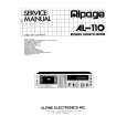 Cover page of ALPINE AL-110 Service Manual