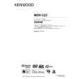 Cover page of KENWOOD MDV-525 Owner's Manual