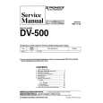 Cover page of PIONEER DV-500 Service Manual