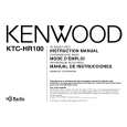 Cover page of KENWOOD KTCHR100 Owner's Manual