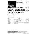 Cover page of PIONEER GEX007E/MB Service Manual