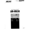 Cover page of AKAI AM-M939 Owner's Manual