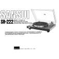 Cover page of SANSUI SR-222 Owner's Manual