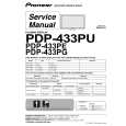 Cover page of PIONEER PDP-433PE Service Manual