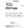 Cover page of PIONEER PDF1006 Service Manual