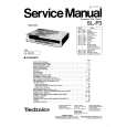 Cover page of TECHNICS SLP3 Service Manual