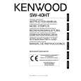 Cover page of KENWOOD SW-40HT Owner's Manual