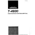 Cover page of ONKYO T-4930 Owner's Manual