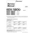 Cover page of PIONEER KEH-1800X1IN Service Manual