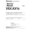 Cover page of PIONEER VSX-AX10/SB Service Manual