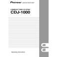 Cover page of PIONEER CDJ-1000/KUCXJ Owner's Manual