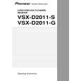 Cover page of PIONEER VSX-D2011-G/FXJI Owner's Manual