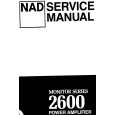 Cover page of NAD 2600 Service Manual