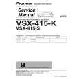 Cover page of PIONEER VSX-415-K/MYXJ Service Manual