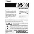 Cover page of TEAC AG-500 Owner's Manual