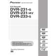 Cover page of PIONEER DVR-231-AV/KUXV/CA Owner's Manual