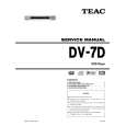 Cover page of TEAC DV-7D Service Manual