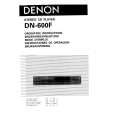 Cover page of DENON DN-600F Owner's Manual