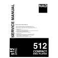 Cover page of NAD 512 Service Manual