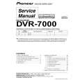 Cover page of PIONEER DVR-7000/WY Service Manual