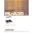 Cover page of PIONEER PL-A35 Owner's Manual