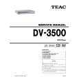 Cover page of TEAC DV-3500 Service Manual