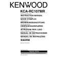 Cover page of KENWOOD KCA-RC107MR Owner's Manual