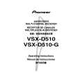 Cover page of PIONEER VSX-D510(-G) Owner's Manual