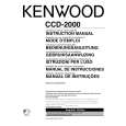 Cover page of KENWOOD CCD-2000 Owner's Manual