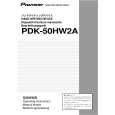 Cover page of PIONEER PDK-50HW2A Owner's Manual
