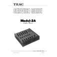 Cover page of TEAC MODEL-2A Service Manual