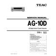 Cover page of TEAC AG-10D Service Manual