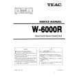 Cover page of TEAC W-6000R Service Manual