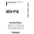 Cover page of PIONEER KEH-P16 Owner's Manual