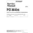 Cover page of PIONEER PD-M406/WPWXJ/2 Service Manual