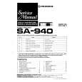 Cover page of PIONEER SA940 Service Manual