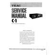 Cover page of TEAC C1 Service Manual